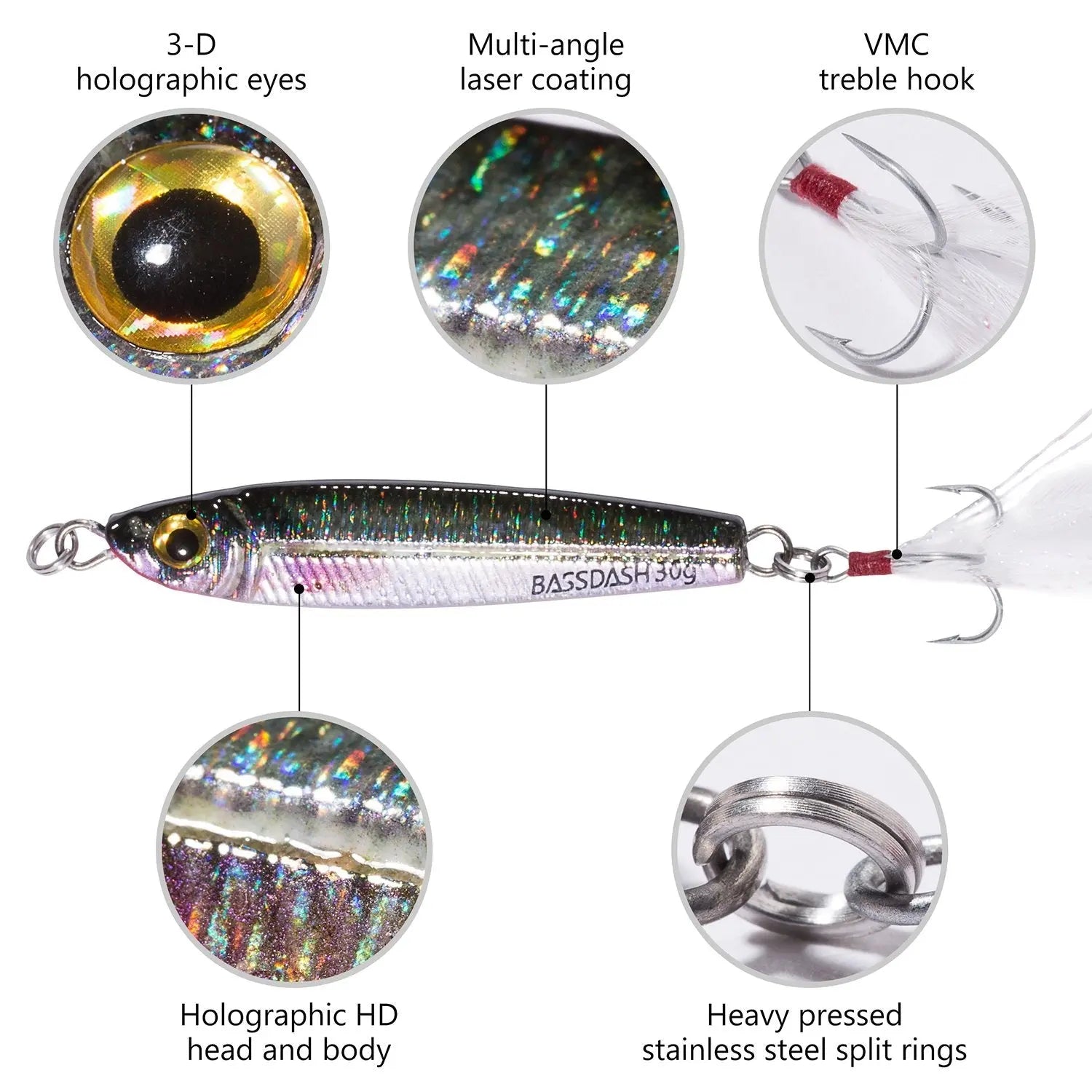 Gungnir Light Jigging Casting Lures with VMC Hooks-1