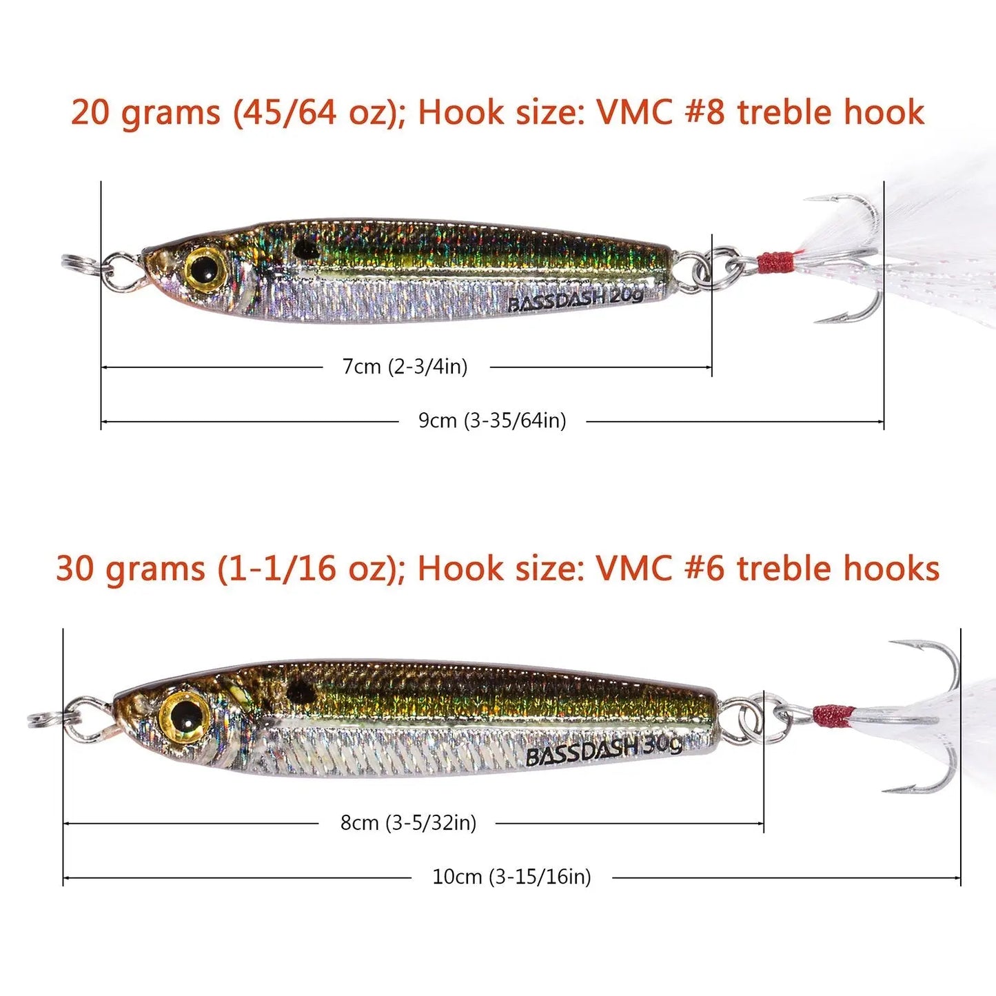 Gungnir Light Jigging Casting Lures with VMC Hooks-2