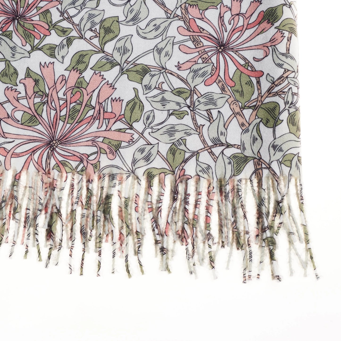 May Morris Honeysuckle - Art Pashmina-3