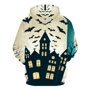 Men Halloween Pumpkin 3D Print Black Hoodie - Memoriex 