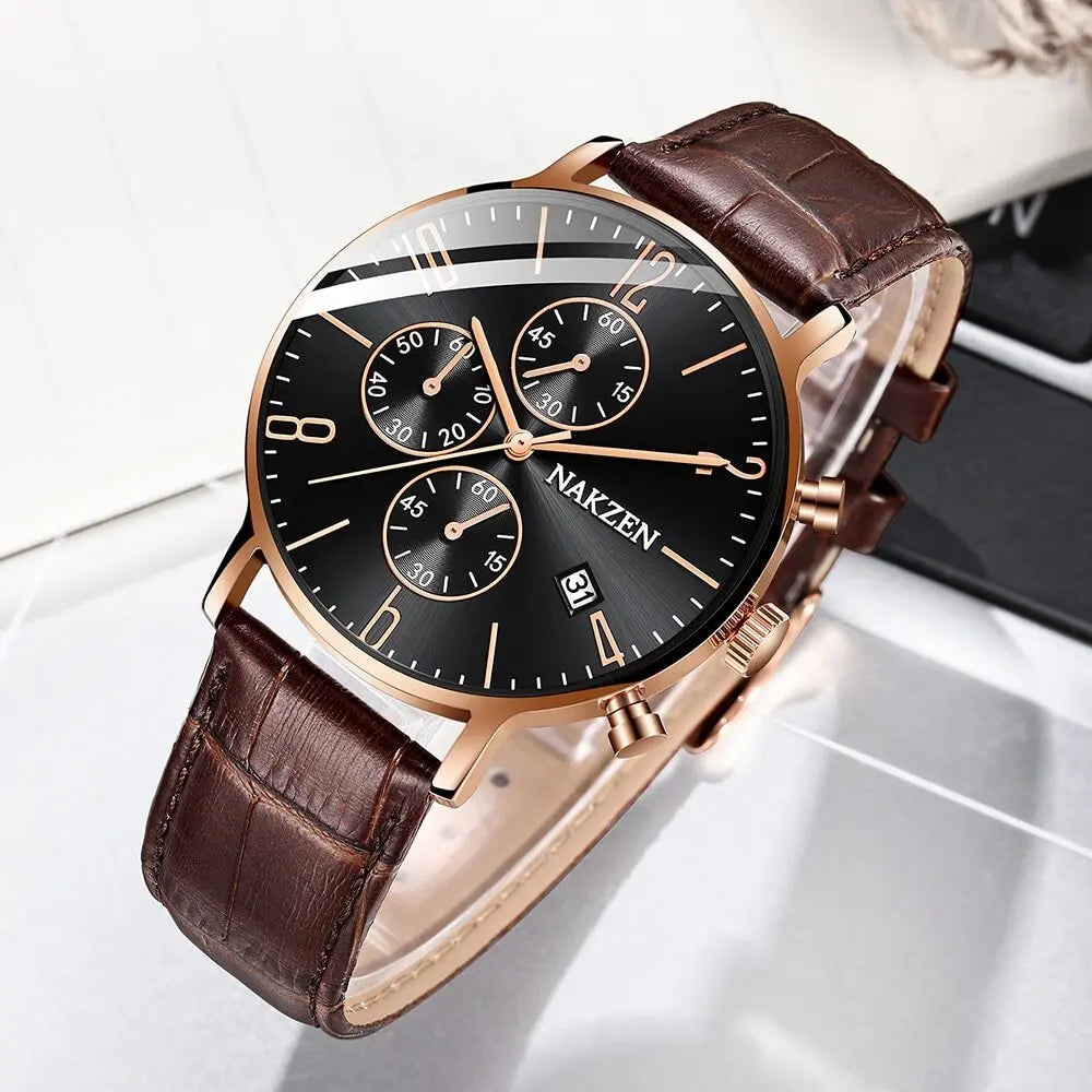 NAKZEN 2018 New Watches Men Luxury Brand Chronograph Man Sports Watches Waterproof Full Steel Quartz Watch Relogio Masculino-3