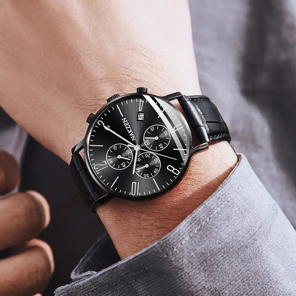 NAKZEN 2018 New Watches Men Luxury Brand Chronograph Man Sports Watches Waterproof Full Steel Quartz Watch Relogio Masculino-5