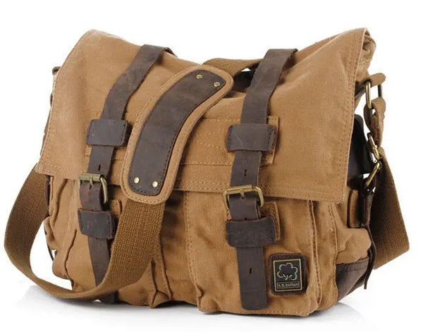 Men Military Army Vintage Crossbody Bag Men's Messenger Shoulder large Bags Casual Teenagers High Quality shoulder bag - Memoriex 