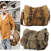Men Military Army Vintage Crossbody Bag Men's Messenger Shoulder large Bags Casual Teenagers High Quality shoulder bag - Memoriex 