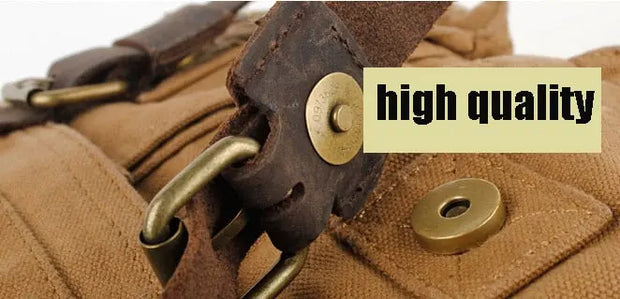 Men Military Army Vintage Crossbody Bag Men's Messenger Shoulder large Bags Casual Teenagers High Quality shoulder bag - Memoriex 