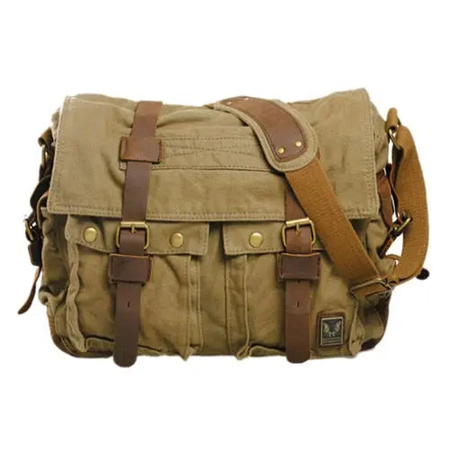 Men Military Army Vintage Crossbody Bag Men's Messenger Shoulder large Bags Casual Teenagers High Quality shoulder bag - Memoriex 