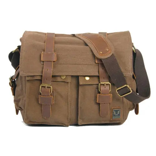 Men Military Army Vintage Crossbody Bag Men's Messenger Shoulder large Bags Casual Teenagers High Quality shoulder bag - Memoriex 