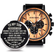 Men Watch Engrave Personal Engraving free Family Birthday Gift for Son Dad Husband Quartz Wristwatches Male Wristwatch Logo - Memoriex 