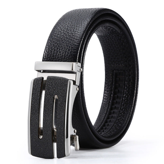 Men's Automatic Leather Buckle Business Belt - Memoriex 