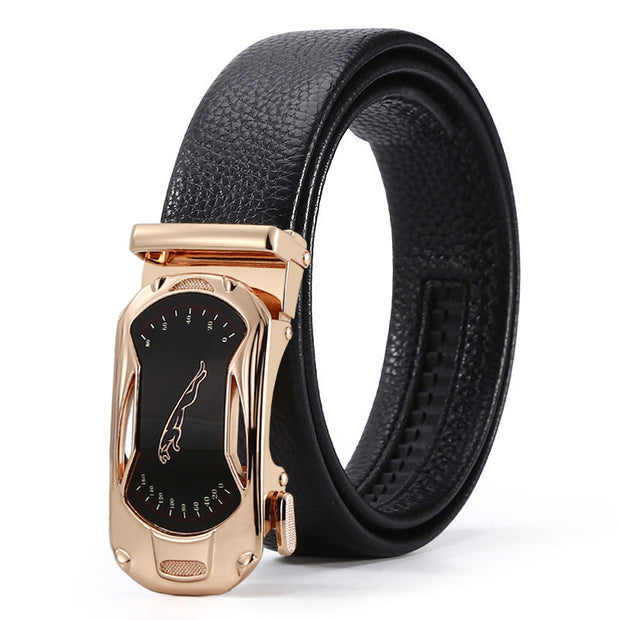 Men's Automatic Leather Buckle Business Belt - Memoriex 