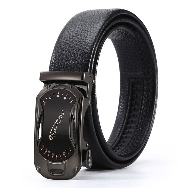 Men's Automatic Leather Buckle Business Belt - Memoriex 