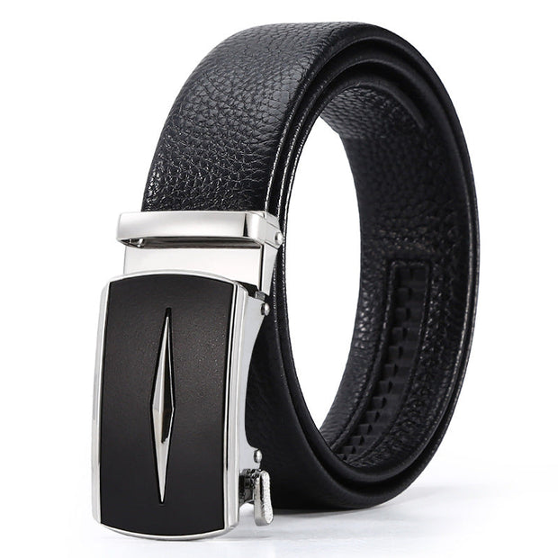 Men's Automatic Leather Buckle Business Belt - Memoriex 