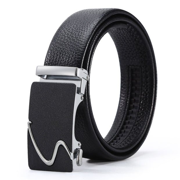 Men's Automatic Leather Buckle Business Belt - Memoriex 