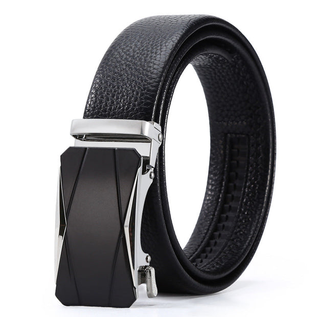 Men's Automatic Leather Buckle Business Belt - Memoriex 