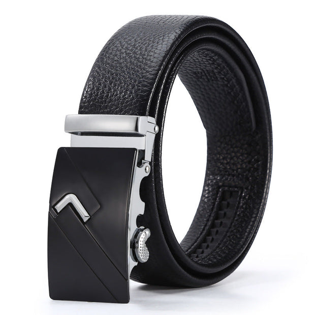 Men's Automatic Leather Buckle Business Belt - Memoriex 