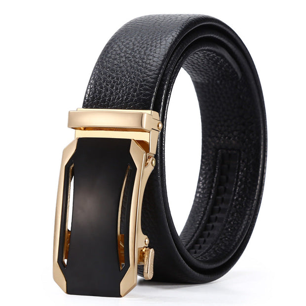 Men's Automatic Leather Buckle Business Belt - Memoriex 