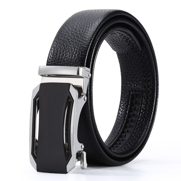 Men's Automatic Leather Buckle Business Belt - Memoriex 