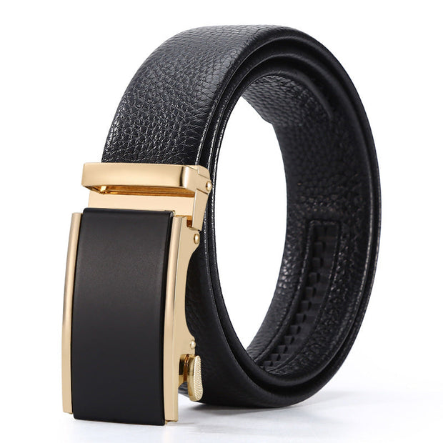 Men's Automatic Leather Buckle Business Belt - Memoriex 