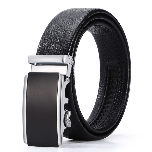 Men's Automatic Leather Buckle Business Belt - Memoriex 