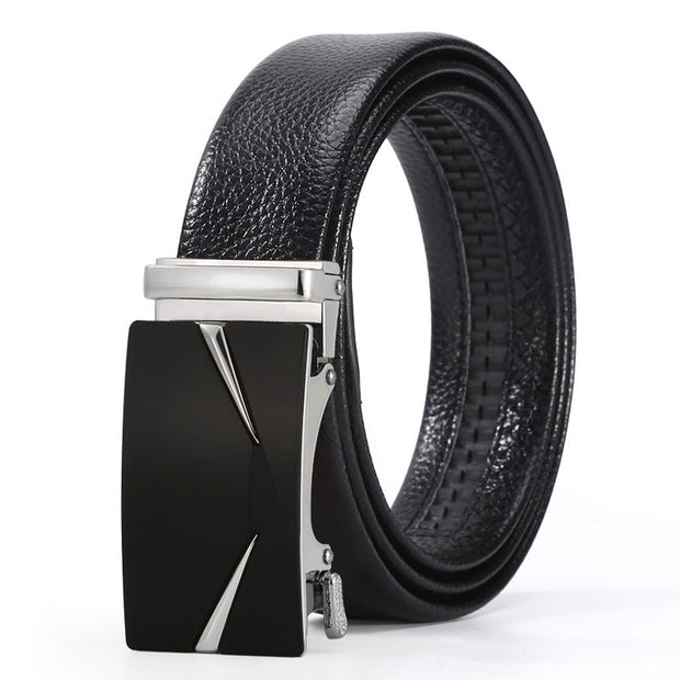 Men's Automatic Leather Buckle Business Belt - Memoriex 