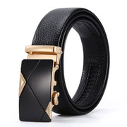 Men's Automatic Leather Buckle Business Belt - Memoriex 