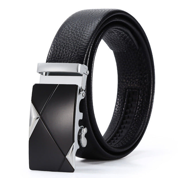 Men's Automatic Leather Buckle Business Belt - Memoriex 