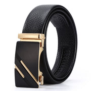 Men's Automatic Leather Buckle Business Belt - Memoriex 