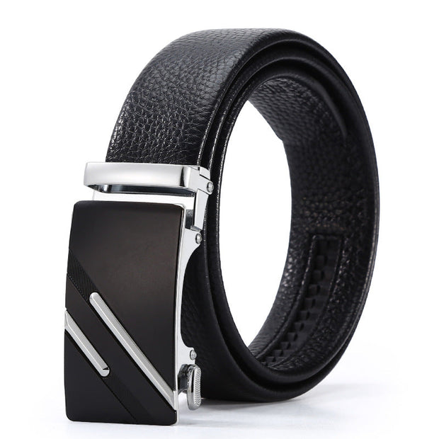 Men's Automatic Leather Buckle Business Belt - Memoriex 