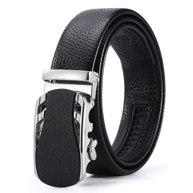 Men's Automatic Leather Buckle Business Belt - Memoriex 