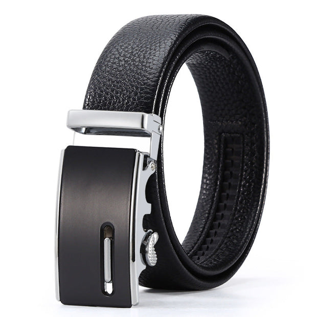 Men's Automatic Leather Buckle Business Belt - Memoriex 
