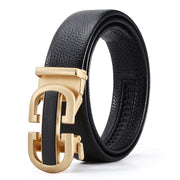 Men's Automatic Leather Buckle Business Belt - Memoriex 