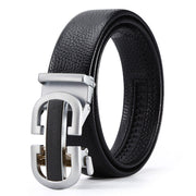 Men's Automatic Leather Buckle Business Belt - Memoriex 