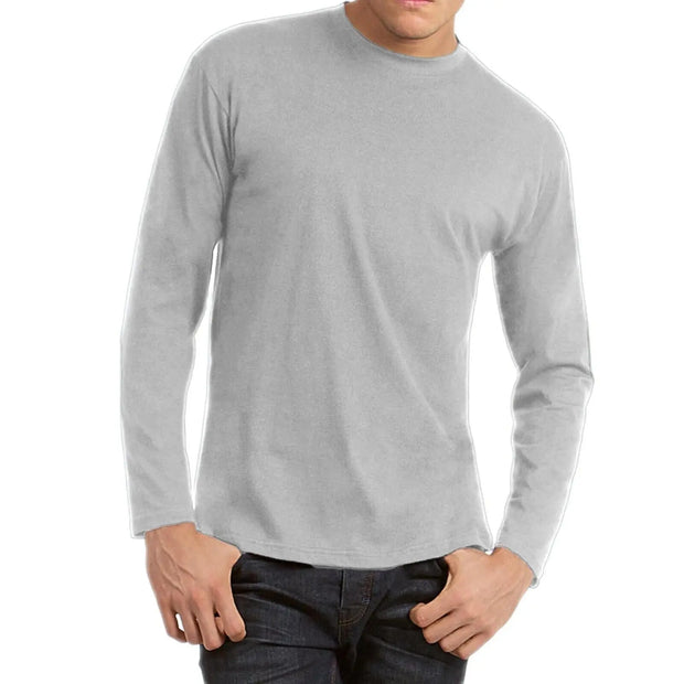 Men's Basics Long Sleeve T Shirt-3