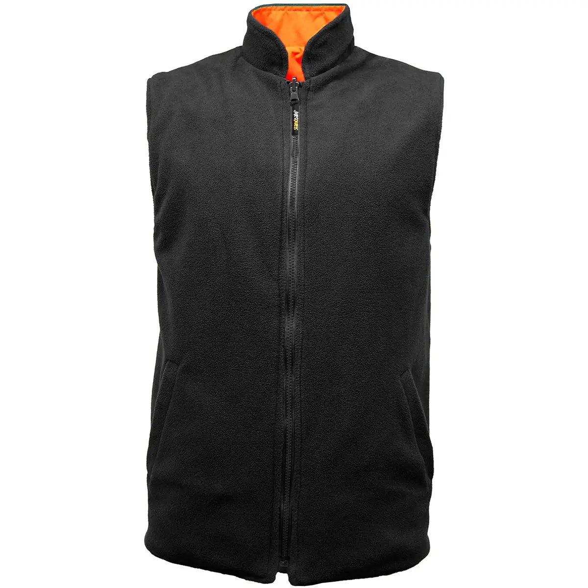 Mens Hi Vis Fleece Lined Reversible Bodywarmer-3