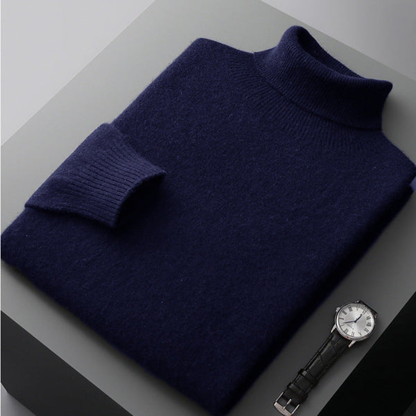 Men's High Lapel Pullover Autumn And Winter Loose Knitted - Memoriex 