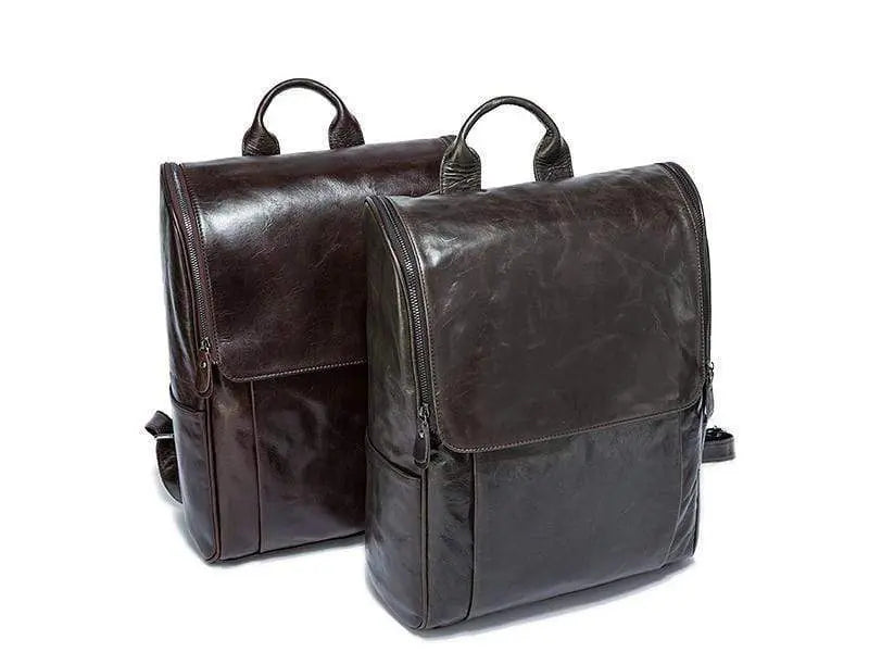 Men's Leather backpack-0