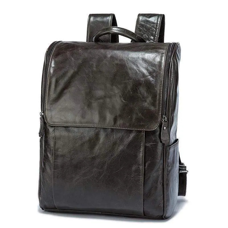 Men's Leather backpack-3