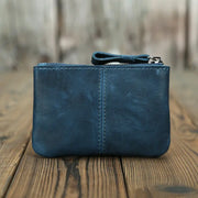 Men's Retro Crazy Horse Leather Coin Purse - Memoriex 