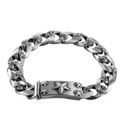 Men's Retro Thick Type S925 Sterling Silver Bracelet - Memoriex 