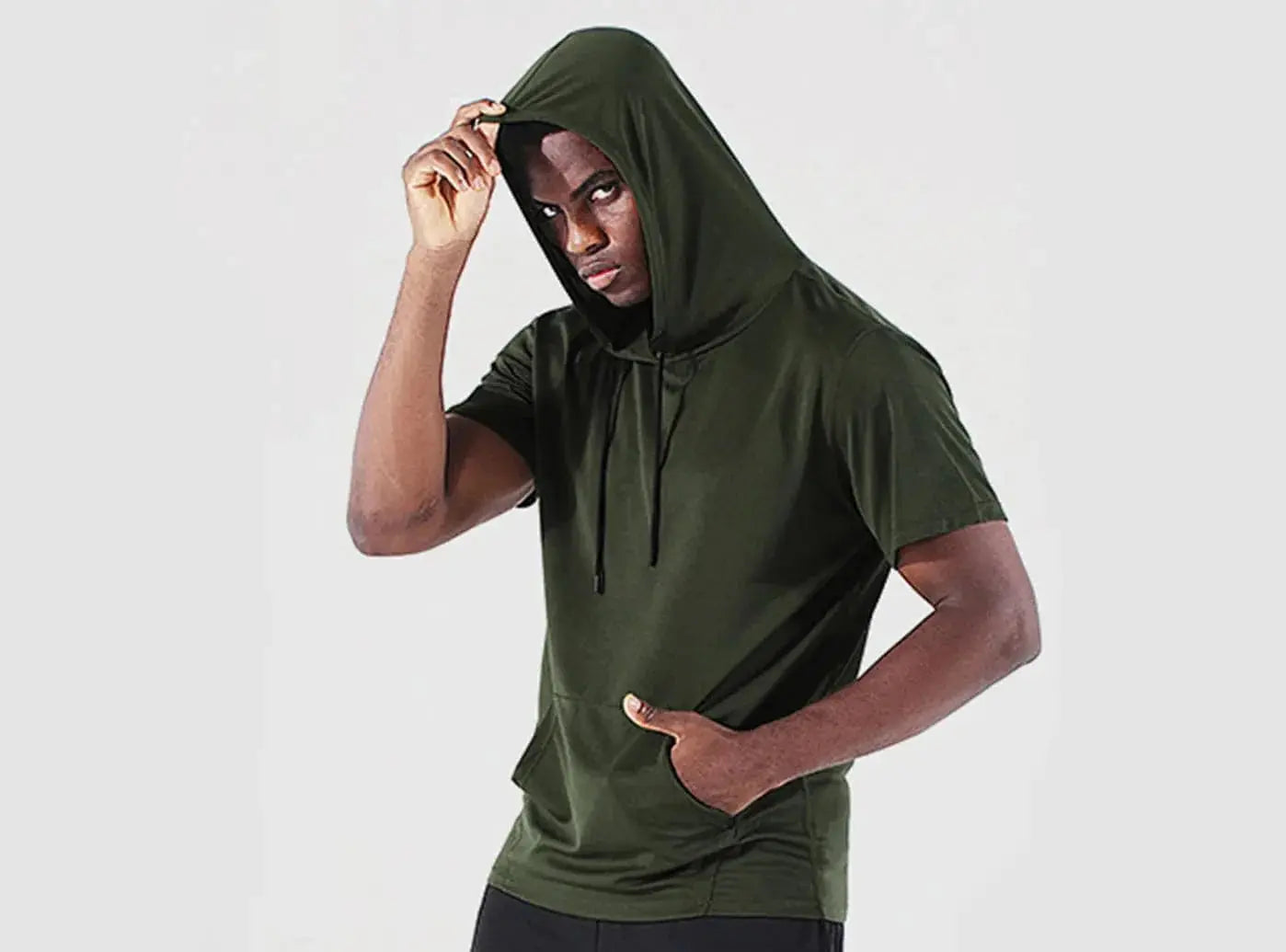 Men's Short-Sleeve Hoodie-8