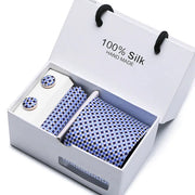 Men's Tie Spot Gift Box 5 Pcs Suit Group Tie Business Formal Wedding Tie - Memoriex 