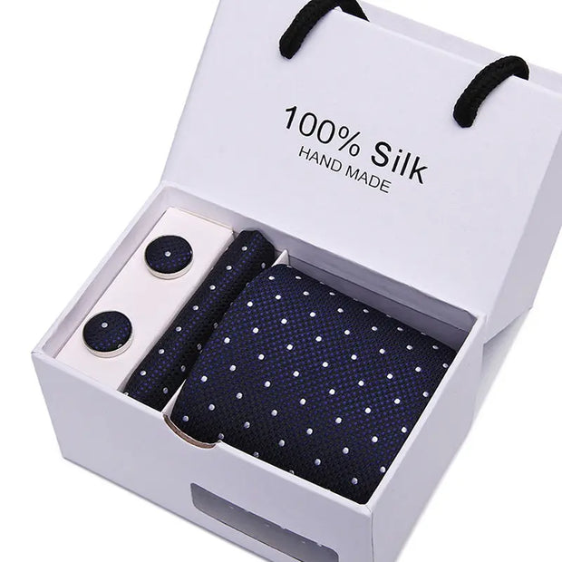 Men's Tie Spot Gift Box 5 Pcs Suit Group Tie Business Formal Wedding Tie - Memoriex 