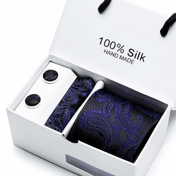 Men's Tie Spot Gift Box 5-Piece Suit Group Tie Business Formal Wedding Tie - Memoriex 