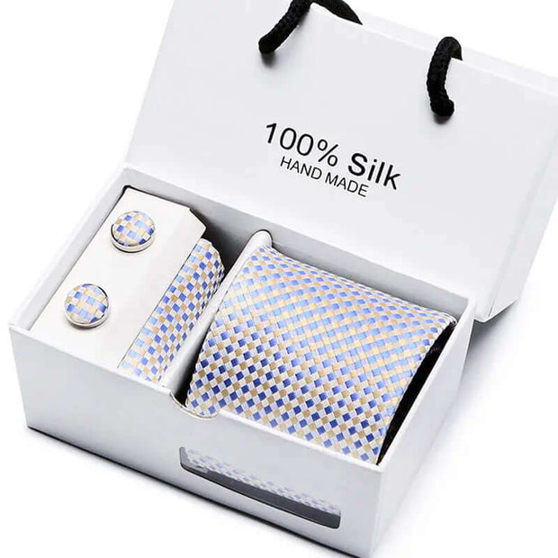 Men's Tie Spot Gift Box 5-Piece Suit Group Tie Business Formal Wedding Tie - Memoriex 