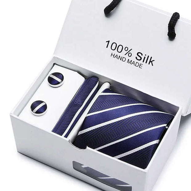 Men's Tie Spot Gift Box 5-Piece Suit Group Tie Business Formal Wedding Tie - Memoriex 