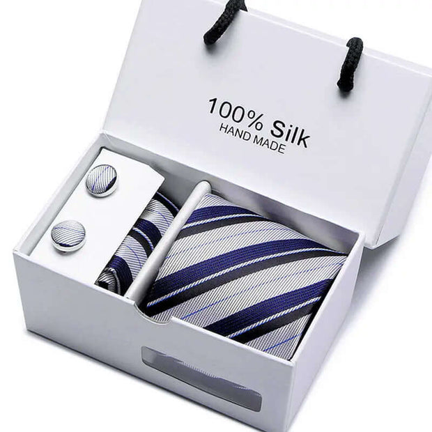Men's Tie Spot Gift Box 5-Piece Suit Group Tie Business Formal Wedding Tie - Memoriex 