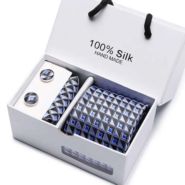 Men's Tie Spot Gift Box 5-Piece Suit Group Tie Business Formal Wedding Tie - Memoriex 
