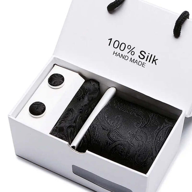 Men's Tie Spot Gift Box 5-Piece Suit Group Tie Business Formal Wedding Tie - Memoriex 