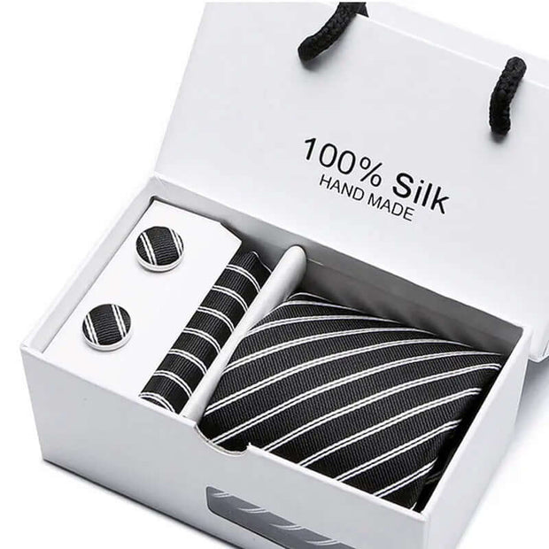 Men's Tie Spot Gift Box 5-Piece Suit Group Tie Business Formal Wedding Tie - Memoriex 