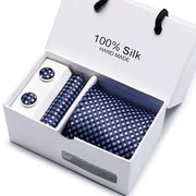 Men's Tie Spot Gift Box 5-Piece Suit Group Tie Business Formal Wedding Tie - Memoriex 